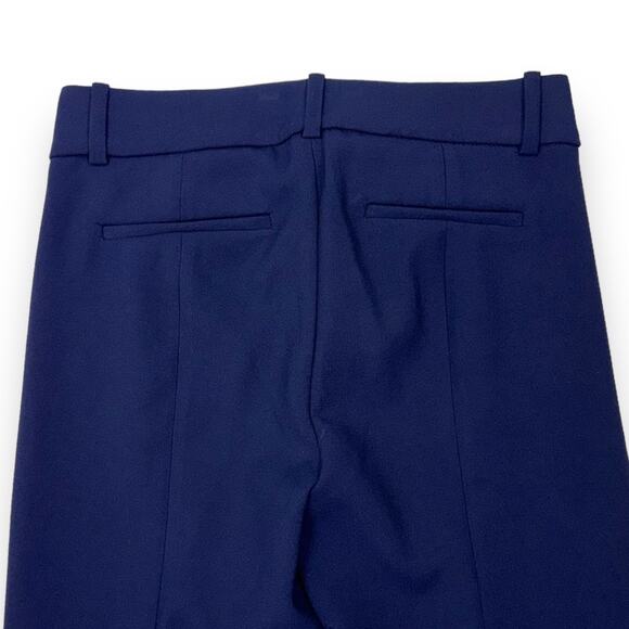 J Crew Women's Cameron Slim Leg Cropped Pant Size 2 Navy Blue Stretch - Picture 9 of 15